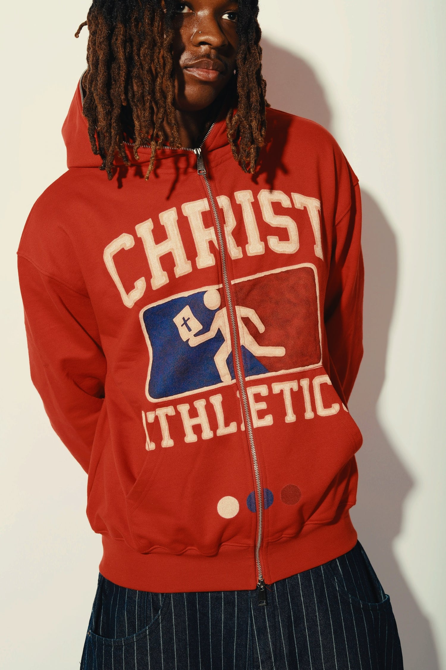 Christian Athletics Red Zip Up